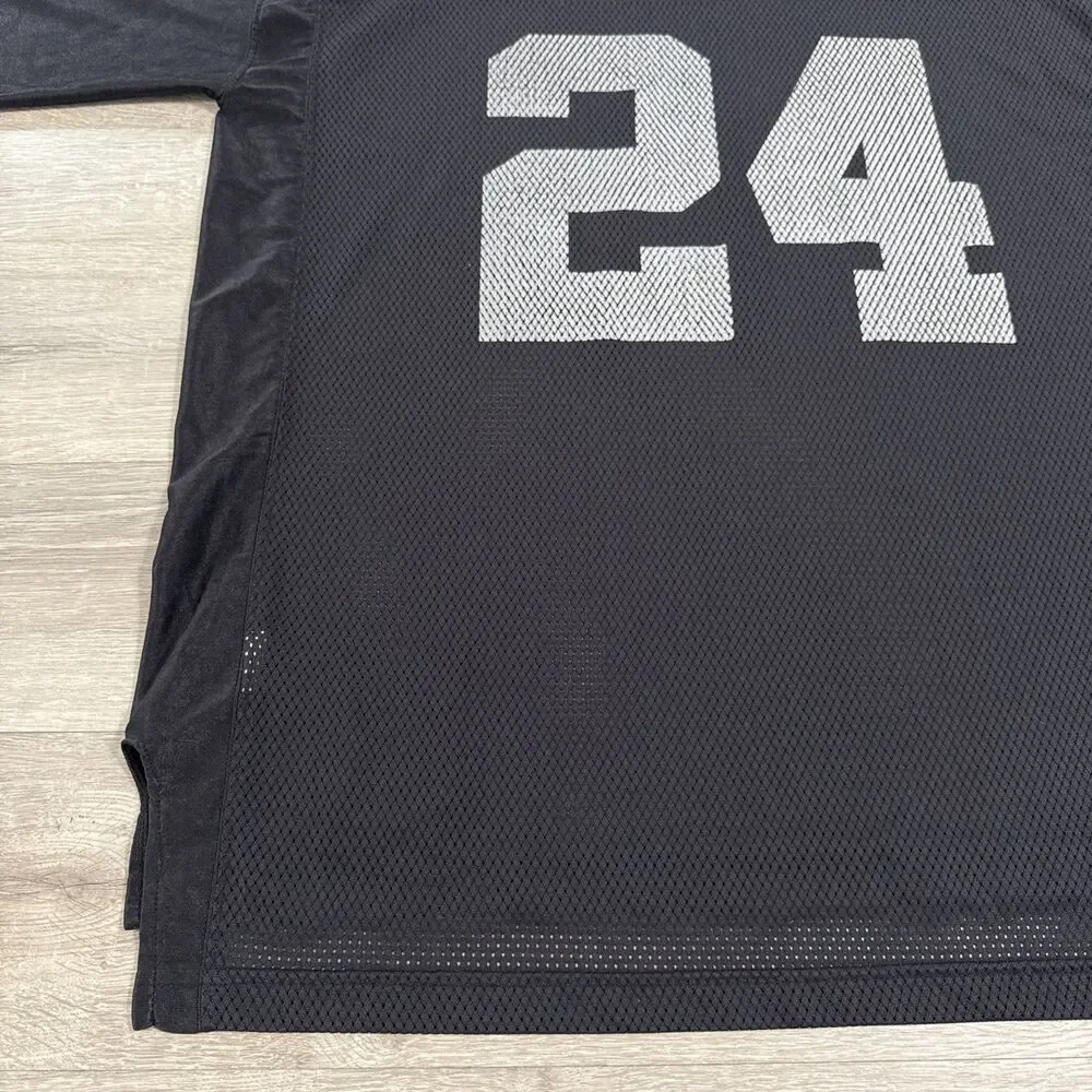Charles Woodson Jersey Oakland Raiders NFL Reebok Men’s Black XL Throwback